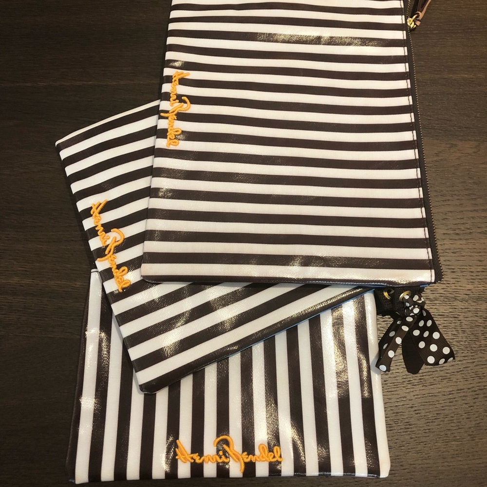 Set of 3 Henri Bendel Beach Watercolor Pouches - Picture 4 of 7